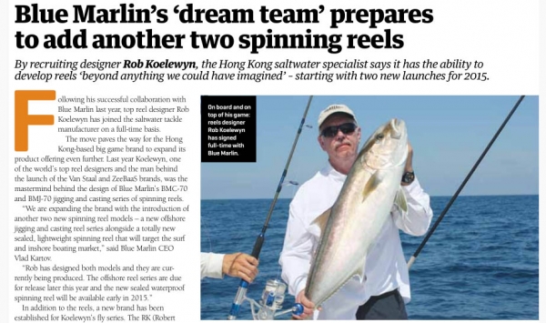 Blue Marlin’s ‘dream team’ prepares to add another two spinning reels
