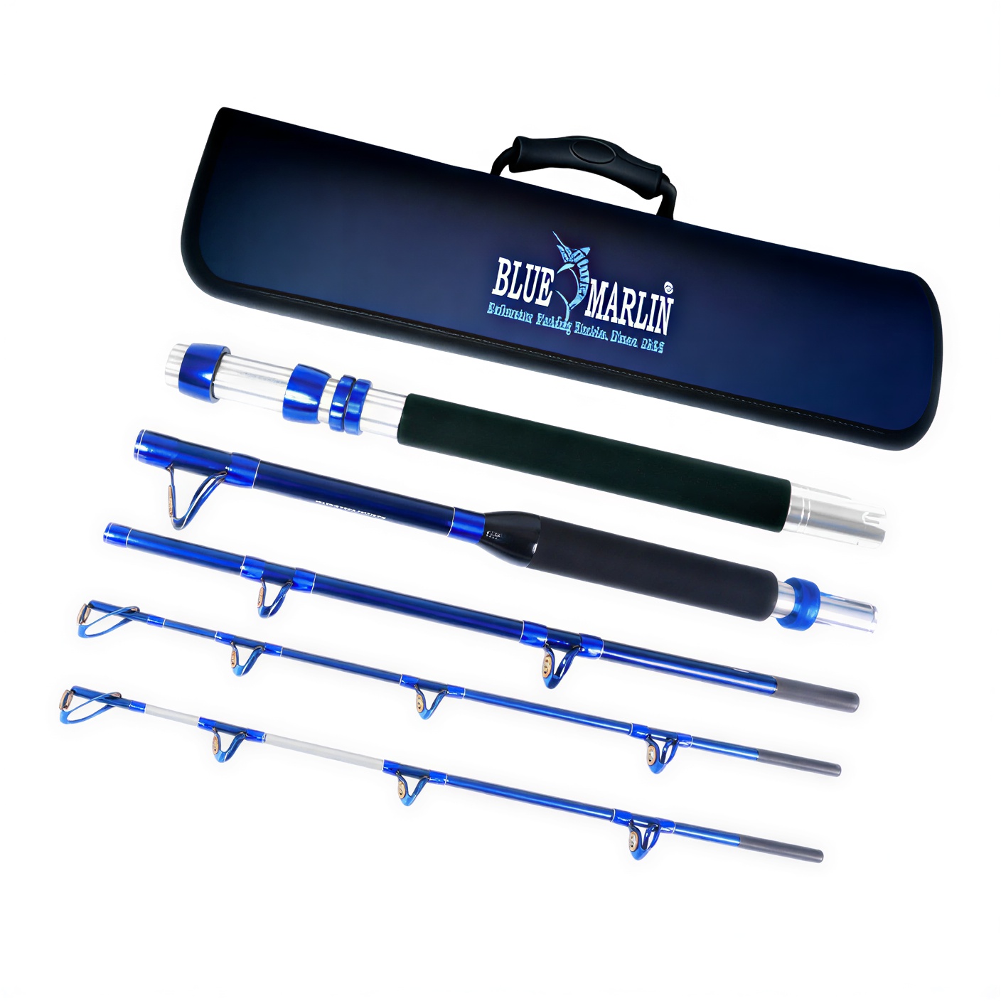 BLUE MARLIN 1804New model 2026, 30-50 LB. Saltwater travel rod, working length: 180 cm, test 200 - 900 g, 54 cm folded