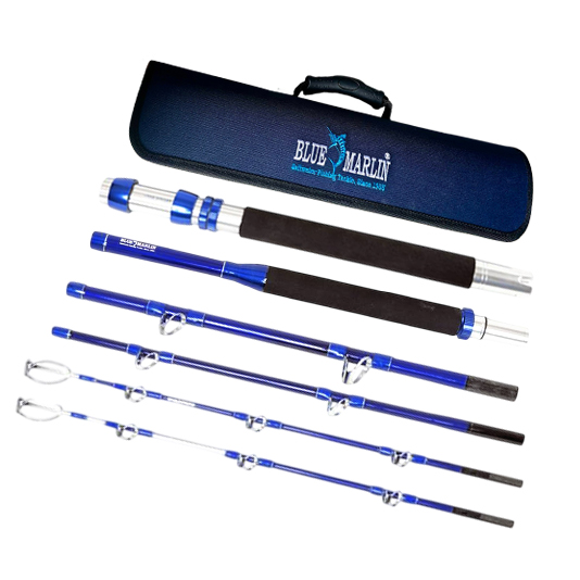 BLUE MARLIN 2105New model 2026, 30-50 LB. Saltwater travel rod, working length: 210 cm, test 200 - 900 g, 54 cm folded