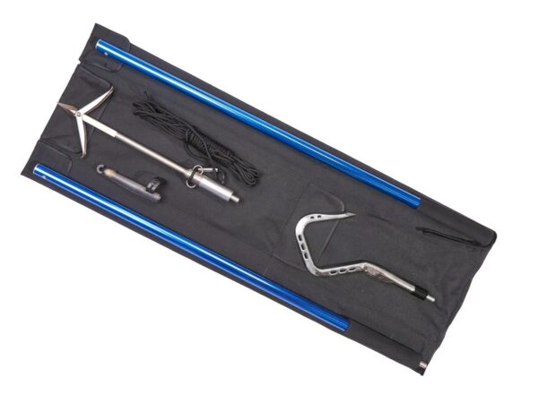 2+1 BLUE MARLIN trophy fishing set consisting of a 90-180 cm handle, a 4" gaff head, a harpoon head, a powerful cable and a case - Image 2