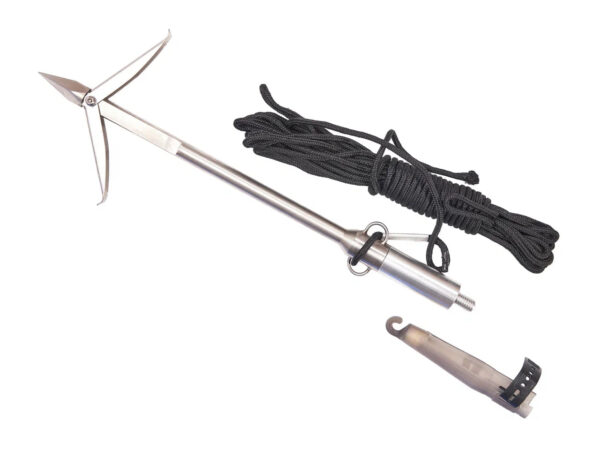 2+1 BLUE MARLIN trophy fishing set consisting of a 90-180 cm handle, a 4" gaff head, a harpoon head, a powerful cable and a case - Image 5