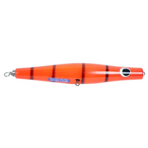 Popping lures Blue Marlin GT3 Orange striped 250 mm 165 gr