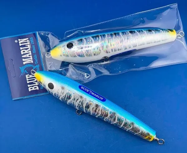 Popping Slider lures Blue Marlin FL15 GrBl 90g 200mm