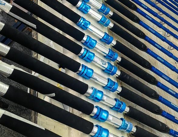 Our main rod models 1804 and 2105 30-50LB are ready for shipment in new semi-hard cases. Testing of new products has been completed, production of 50-80LB begins.