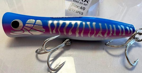 Popping lures Blue Marlin. We will equip add our lures for you with triple hooks BKK #4\0 and #5\0.