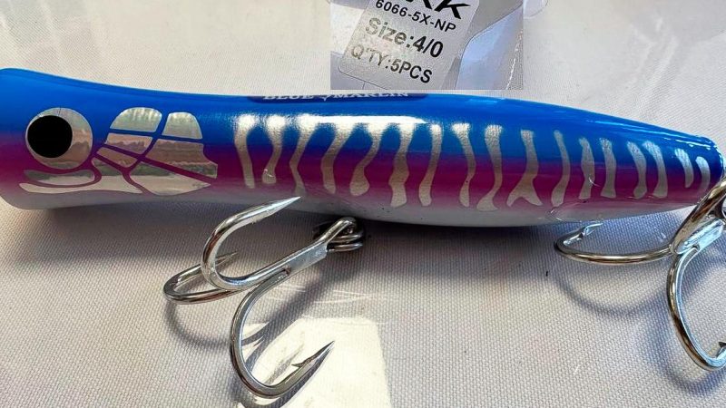 Popping lures Blue Marlin. We will equip add our lures for you with triple hooks BKK #4\0 and #5\0.
