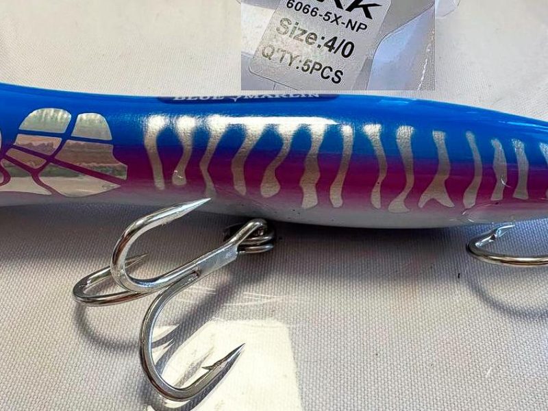 Popping lures Blue Marlin. We will equip add our lures for you with triple hooks BKK #4\0 and #5\0.