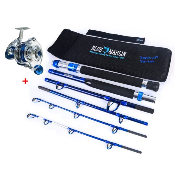 A set of BMJ70 Jigging reels and Blue Marlin rods to choose from!